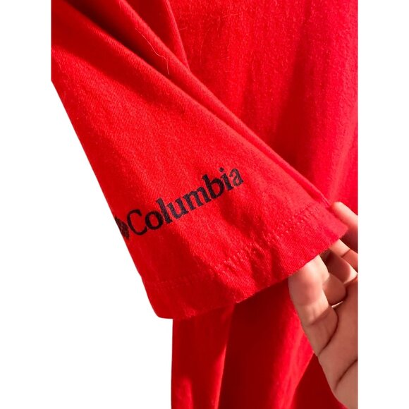 Columbia Red "Are They Gluten Free?" Graphic T-Shirt S Cotton - Picture 5 of 5
